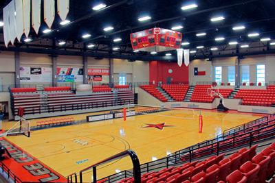 Interior of the sports arena